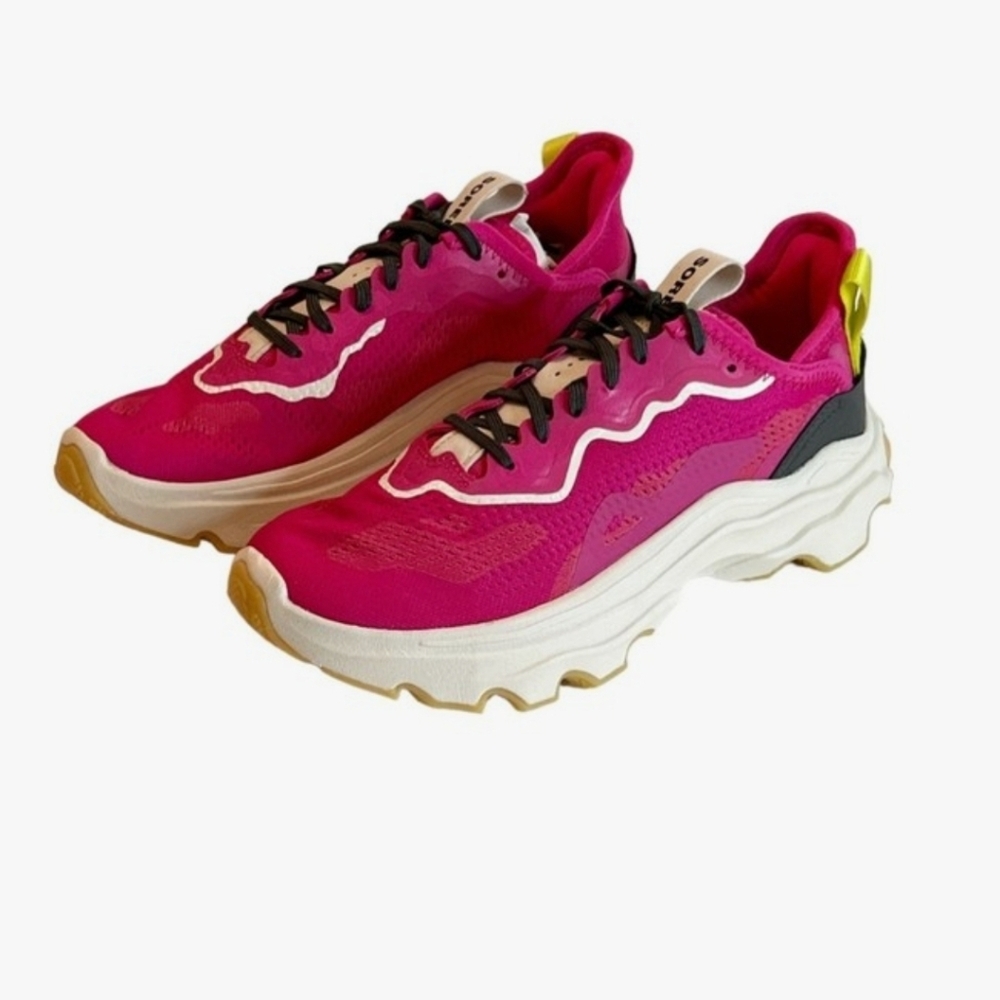 Sorel Women's Kinetic Breakthru Day Lace Pink Chalk Sneaker - Picture 2 of 7